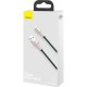 Дата кабель USB 2.0 AM to Lightning 2.0m 2.4A metal green Baseus (CALJK-B06) Дата кабель USB 2.0 AM to Lightning 2.0m 2.4A metal green Baseus (CALJK-B06)