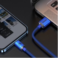 Дата кабель USB 2.0 AM to Lightning 1.2m 2.4A blue Baseus (CAJY000003) - Фото