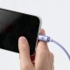 Дата кабель USB 2.0 AM to Lightning 2.0m 2.4A purple Baseus (CAJY000105) Дата кабель USB 2.0 AM to Lightning 2.0m 2.4A purple Baseus (CAJY000105)