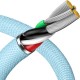 Дата кабель USB 2.0 AM to Lightning 2.0m 2.4A sky blue Baseus (CAJY001203) Дата кабель USB 2.0 AM to Lightning 2.0m 2.4A sky blue Baseus (CAJY001203)