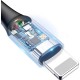Дата кабель USB 2.0 AM to Lightning 1.0m 2.4A blue Baseus (CALCD-03) Дата кабель USB 2.0 AM to Lightning 1.0m 2.4A blue Baseus (CALCD-03)