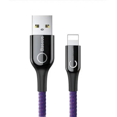 Дата кабель USB 2.0 AM to Lightning 1.0m 2.4A purple Baseus (CALCD-05)