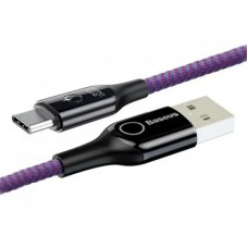 Дата кабель USB 2.0 AM to Lightning 1.0m 2.4A purple Baseus (CALCD-05) - Фото