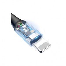 Дата кабель USB 2.0 AM to Lightning 1.0m 2.4A purple Baseus (CALCD-05) - Фото
