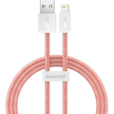 Дата кабель USB 2.0 AM to Lightning 1.0m 2.4A orange Baseus (CALD000407)