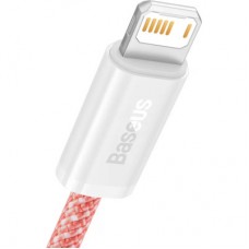 Дата кабель USB 2.0 AM to Lightning 1.0m 2.4A orange Baseus (CALD000407) - Фото