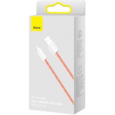 Дата кабель USB 2.0 AM to Lightning 1.0m 2.4A orange Baseus (CALD000407) - Фото