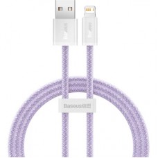 Дата кабель USB 2.0 AM to Lightning 1.0m 2.4A purple Baseus (CALD000405)
