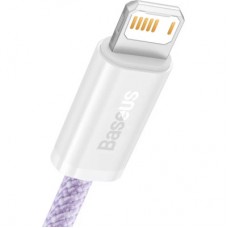 Дата кабель USB 2.0 AM to Lightning 1.0m 2.4A purple Baseus (CALD000405) - Фото