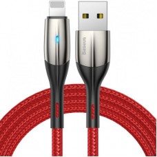Дата кабель USB 2.0 AM to Lightning 1.0m 2.4A red Baseus (CALSP-B09)
