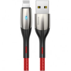 Дата кабель USB 2.0 AM to Lightning 1.0m 2.4A red Baseus (CALSP-B09) - Фото