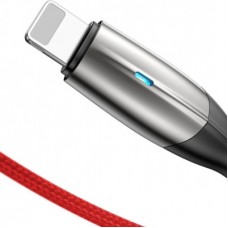 Дата кабель USB 2.0 AM to Lightning 1.0m 2.4A red Baseus (CALSP-B09) - Фото