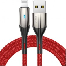 Дата кабель USB 2.0 AM to Lightning 2.0m 2.4A red Baseus (CALSP-C09)
