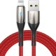 Дата кабель USB 2.0 AM to Lightning 2.0m 2.4A red Baseus (CALSP-C09)