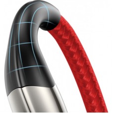 Дата кабель USB 2.0 AM to Lightning 2.0m 2.4A red Baseus (CALSP-C09) - Фото