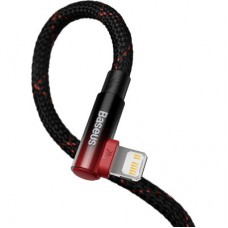 Дата кабель USB-C to Lightning 1.0m 20W 90° corner black/red Baseus (CAVP000220) - Фото
