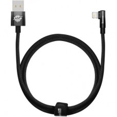 Дата кабель USB 2.0 AM to Lightning 1.0m 2.4A 90° corner black Baseus (CAVP000001)