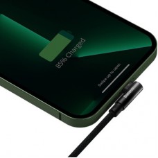 Дата кабель USB 2.0 AM to Lightning 1.0m 2.4A 90° corner black Baseus (CAVP000001) - Фото