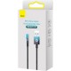 Дата кабель USB 2.0 AM to Lightning 1.0m 2.4A 90° corner black/blue Baseus (CAVP000021) Дата кабель USB 2.0 AM to Lightning 1.0m 2.4A 90° corner black/blue Baseus (CAVP000021)