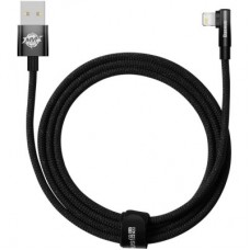 Дата кабель USB 2.0 AM to Lightning 2.0m 2.4A 90° corner black Baseus (CAVP000101)