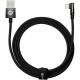 Дата кабель USB 2.0 AM to Lightning 2.0m 2.4A 90° corner black Baseus (CAVP000101)