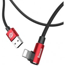 Дата кабель USB 2.0 AM to Lightning 2.0m 1.5A 90° corner red Baseus (CALMVP-A09) - Фото