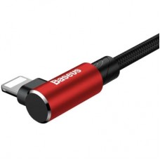 Дата кабель USB 2.0 AM to Lightning 2.0m 1.5A 90° corner red Baseus (CALMVP-A09) - Фото
