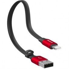 Дата кабель USB 2.0 AM to Lightning 0.23m 2A black/red Baseus (CALMBJ-B91) - Фото