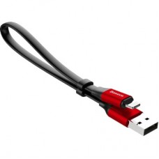 Дата кабель USB 2.0 AM to Lightning 0.23m 2A black/red Baseus (CALMBJ-B91) - Фото