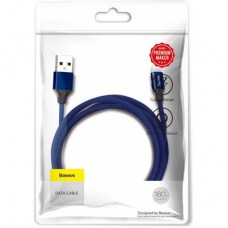 Дата кабель USB 2.0 AM to Lightning 1.8m navy blue Baseus (CALYW-A13) - Фото