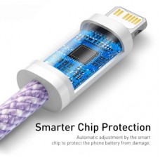Дата кабель USB-C to Lightning 2.0m 20W purple Baseus (CALD000105) - Фото