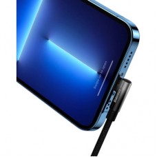 Дата кабель USB-C to Lightning 1.0m 20W 90° corner black Baseus (CAVP000201) - Фото