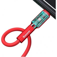 Дата кабель USB 2.0 AM to Lightning 1.0m red Baseus (CALGJ-09) - Фото
