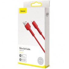 Дата кабель USB 2.0 AM to Lightning 1.0m red Baseus (CALGJ-09) - Фото