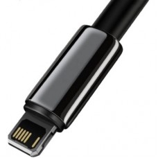 Дата кабель USB 2.0 AM to Lightning 1.0m 2.4A black Baseus (CALWJ-01) - Фото
