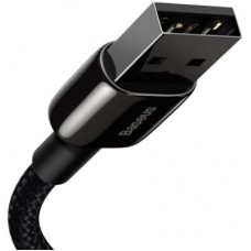 Дата кабель USB 2.0 AM to Lightning 1.0m 2.4A black Baseus (CALWJ-01) - Фото