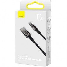 Дата кабель USB 2.0 AM to USB-C 2.0m 100W black Baseus (CAWJ000101) - Фото