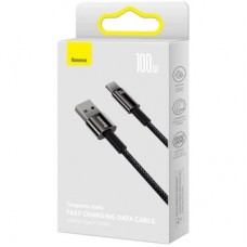 Дата кабель USB 2.0 AM to USB-C 1.0m 100W black Baseus (CAWJ000001) - Фото