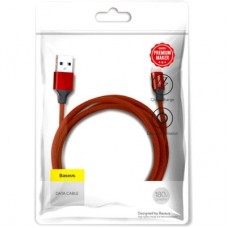 Дата кабель USB 2.0 AM to Lightning 1.8m red Baseus (CALYW-A09) - Фото