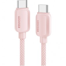 Дата кабель USB-C to USB-C 1.0m 100W pink Essager (EXCTT1-WL04-P) - Фото