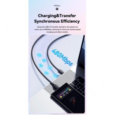 Дата кабель USB-C to USB-C 2.0m 100W black Essager (EXCTT1-WLA01-P) - Фото