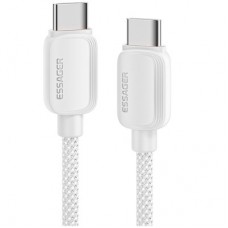 Дата кабель USB-C to USB-C 2.0m 100W white Essager (EXCT1-WLA02-P) - Фото