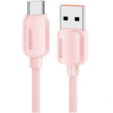 Дата кабель USB 2.0 AM to USB-C 1.0m 100W pink Essager (EXC7A-WL04-P) - Фото