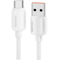Дата кабель USB 2.0 AM to USB-C 2.0m 100 W white Essager (EXC7A-WLA02-P) - Фото