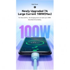 Дата кабель USB 2.0 AM to USB-C 2.0m 100 W white Essager (EXC7A-WLA02-P) - Фото