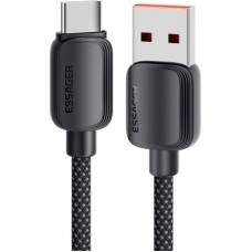 Дата кабель USB 2.0 AM to USB-C 3.0m 100W black Essager (EXC7A-WLC01-P) - Фото