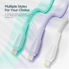 Дата кабель USB-C to Lightning 3.0m 3A white Essager (EXCTL-CHC02) - Фото