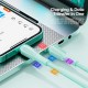 Дата кабель USB 2.0 AM to USB-C 1.0m 100W green Essager (EXCT1-CH06)