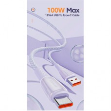 Дата кабель USB 2.0 AM to USB-C 1.0m 100W green Essager (EXCT1-CH06) - Фото