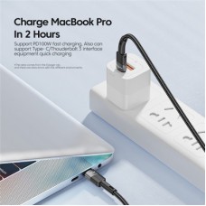Дата кабель USB-C to USB-C 1.0m 100W black Essager (EXCTT1-XC01) - Фото
